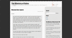 Desktop Screenshot of ministryofrules.npugh.co.uk